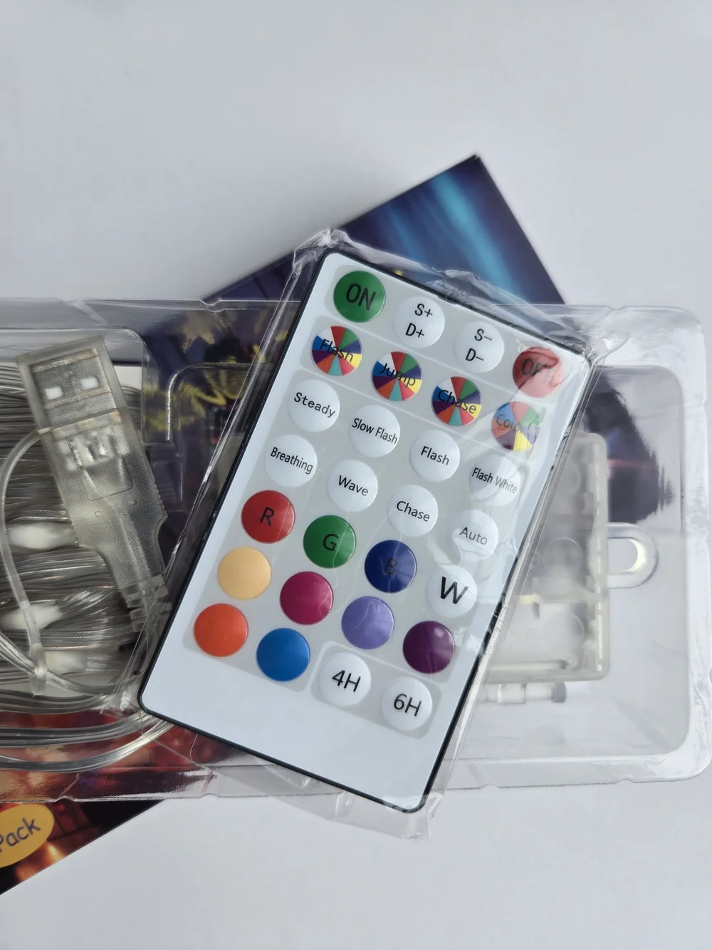 NIB Color-Changing LED Fairy String Lights W/ Remote- Dual Power (USB/Battery)